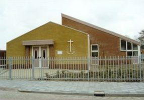 Het nieuwe kerkgebouw aan der Zaaier